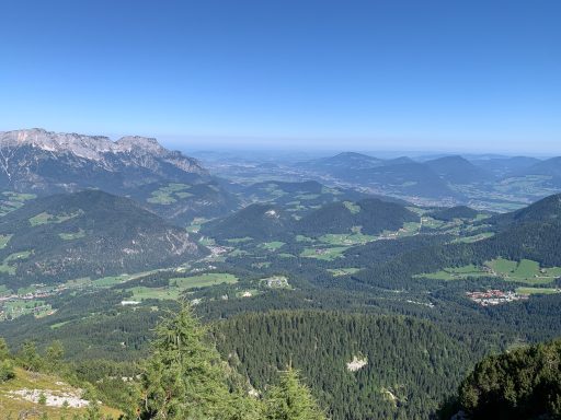 Blick auf den Untersberg an der Grenze zu Salzburg